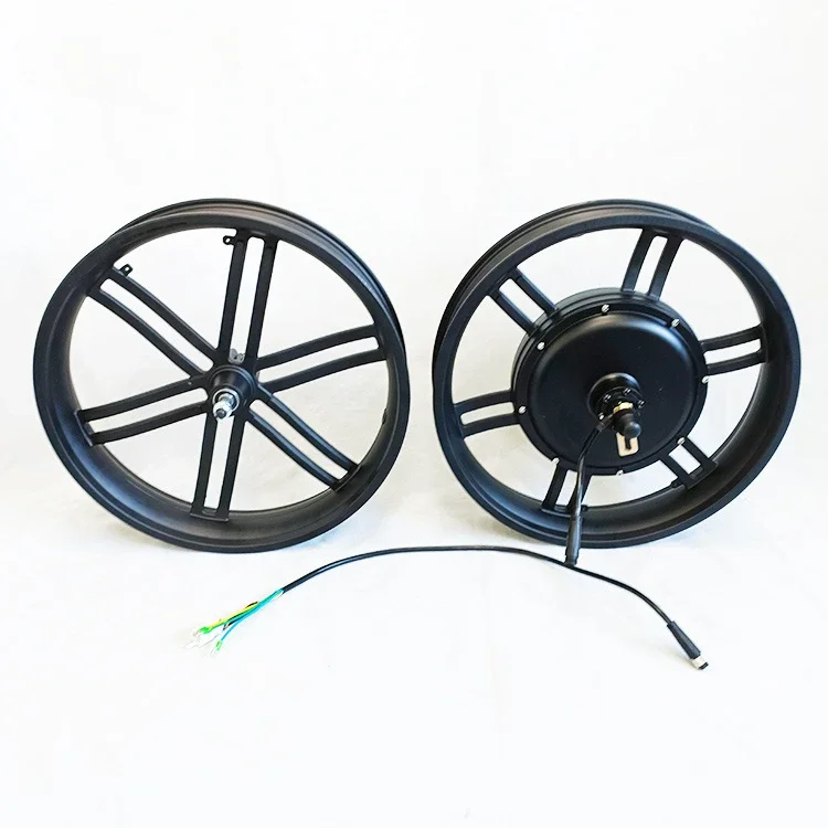 20*4.0 Inch Gearless 48V 60V 72V 1000W 1500W Off-Road Vet Tyre elektrische Fiets Hub Motor Met Voorwiel