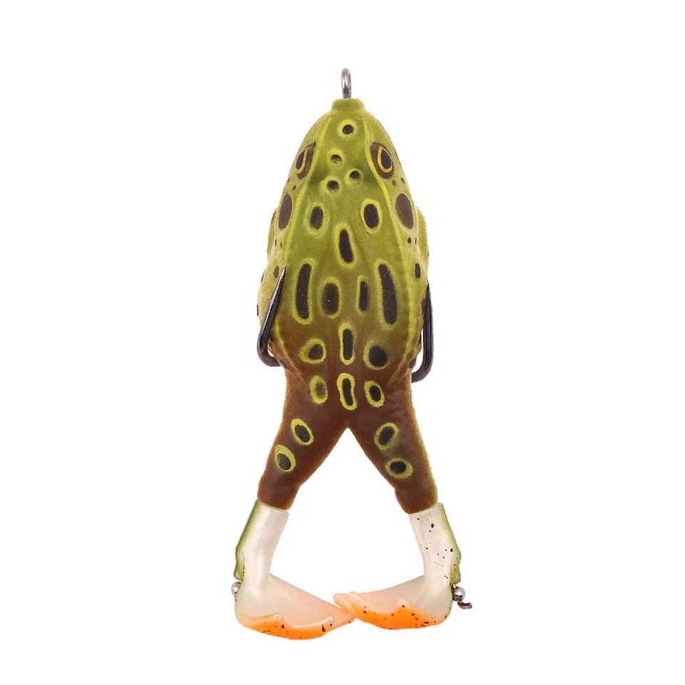 Frosch Köder Doppel Propeller Beine Silikon Weiche Köder 13,6g 16,6g Topwater Wobbler Künstliche Köder Für Bass Wels angeln Werkzeuge – Detail 14