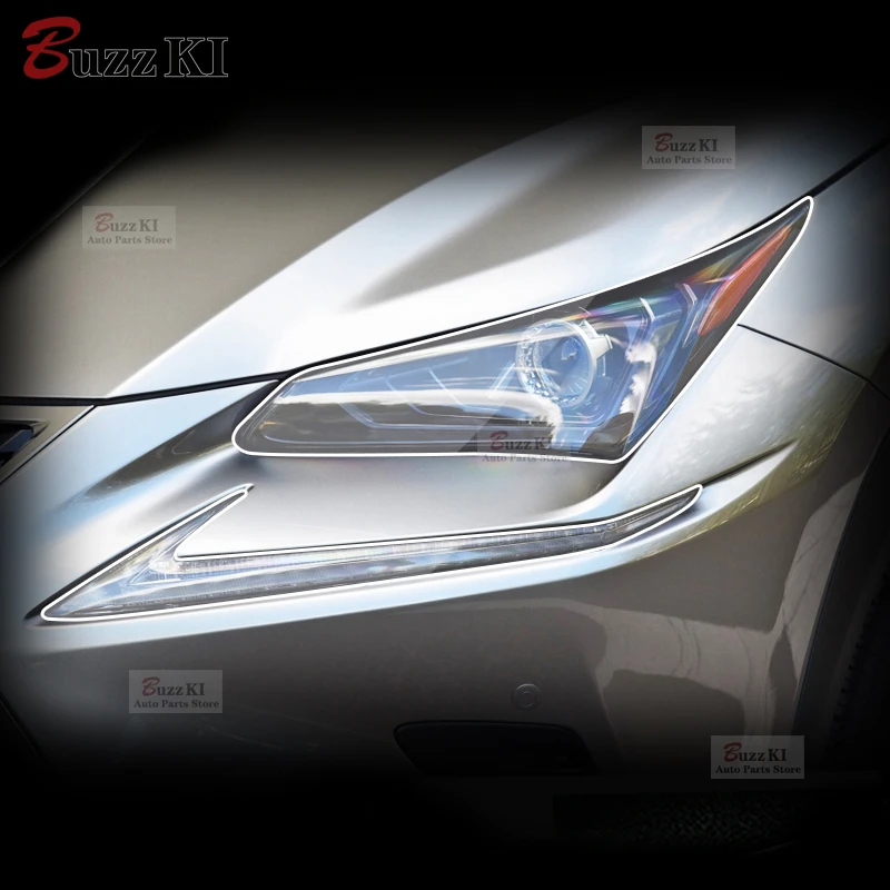 

For Lexus NX 200 300 2014-2021 Car Exterior Film TPU Headlamps Protective film Anti scratch Repair membrane Smoked headlight