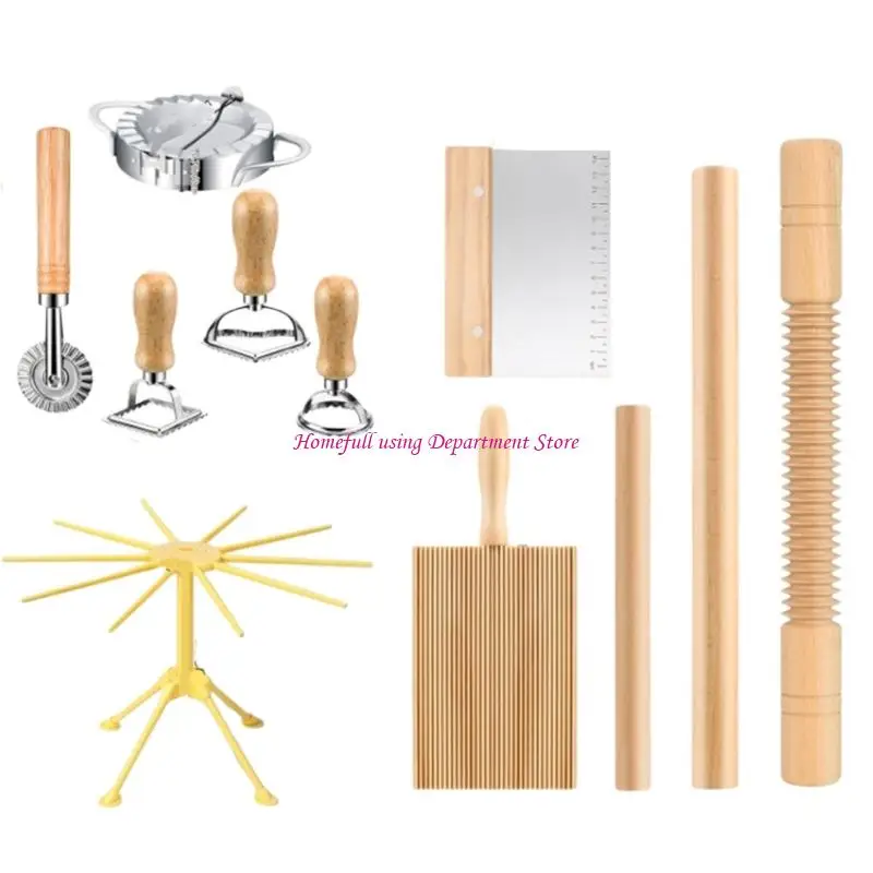 Pastry and Noodles Preps Tool Set, Manual and Metal Dough Shaping Tool for Home Dumpling and Ravioli Making Molds