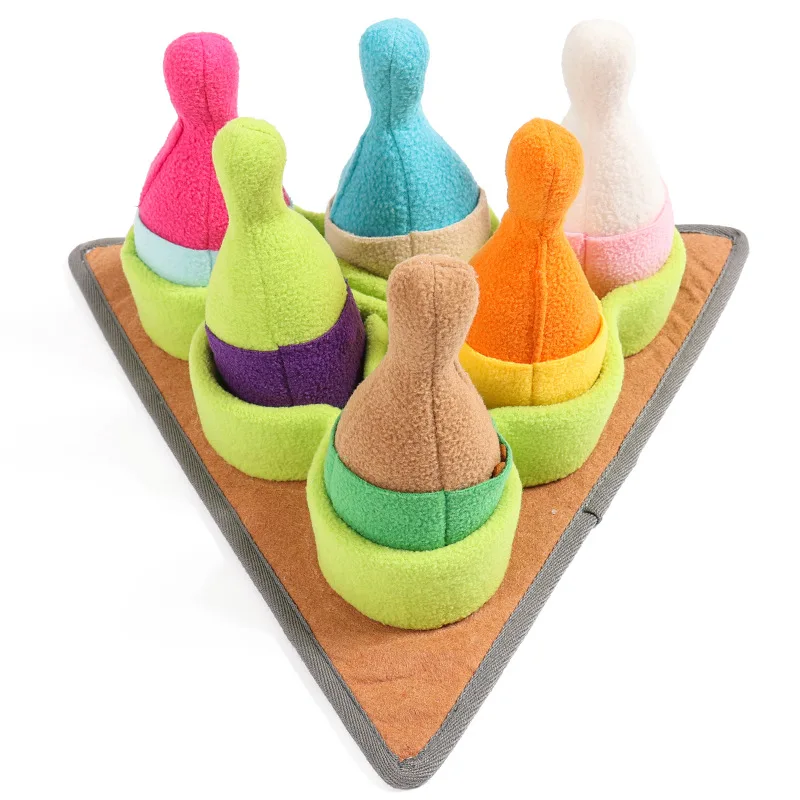 

Pet Toy Dog Cup Sniffing Mat Puzzle Food Hiding Teething Stress Relief Anti-Choking Interactive All-Season Use