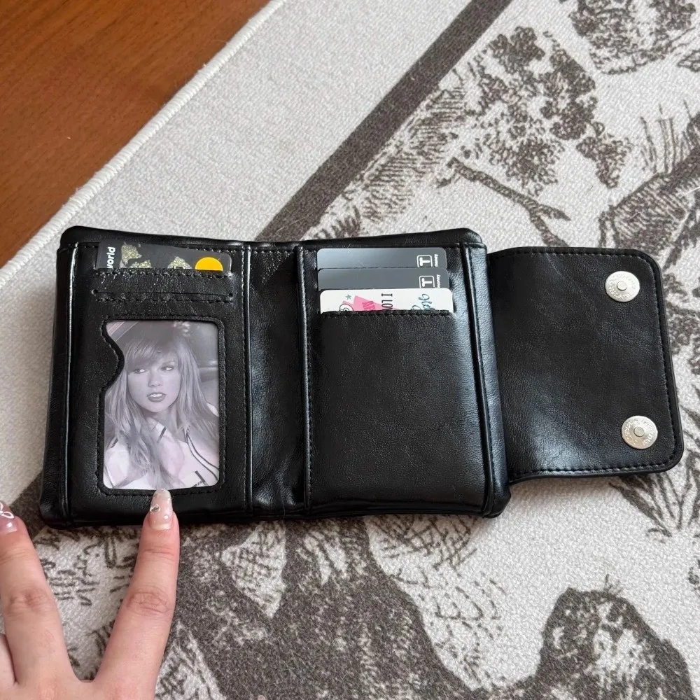 Fashion Korean Retro Women Wallets Short Zipper Soft PU Leather Coin Purse Business Card Case Multi-Card Money Bag