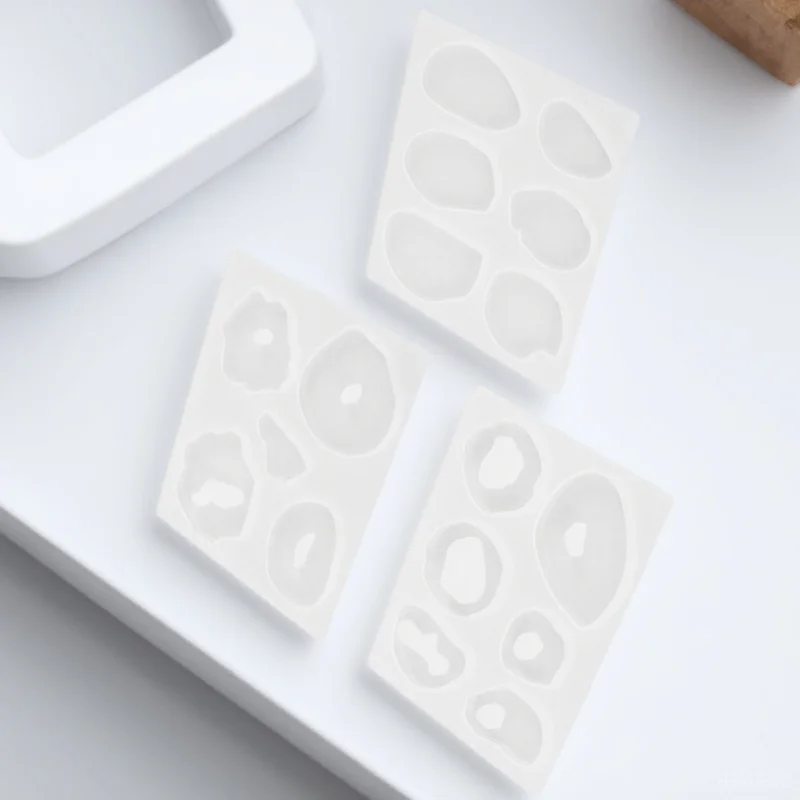

3Pcs DIY Epoxy Silicone Molds Irregular Pendant Casting Jewelry Making Mold Necklace Resin Craft Mold Pendant Casting Molds