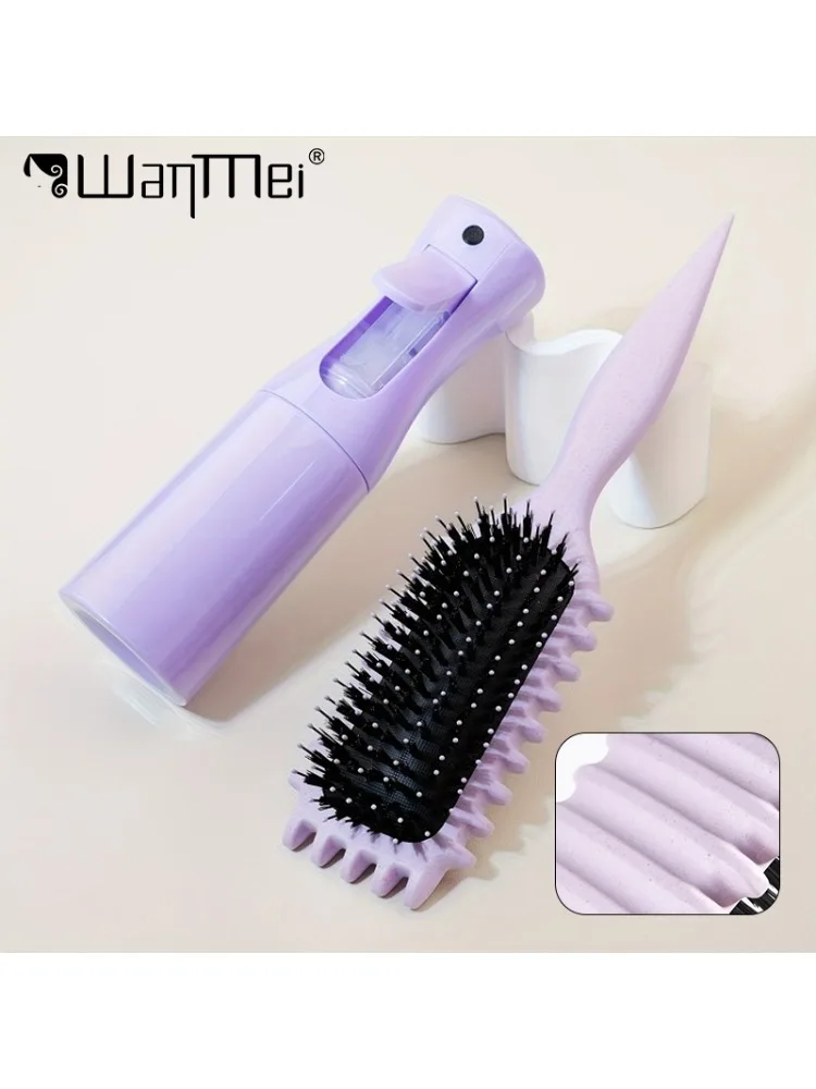 1/2 Stuks Haar Schoonheid Set Ontwarrende Snoep Borstel Met Continue Spuitfles Zacht Krullend Haarverzorging Borstel Kit salon Styling Tools - afbeelding 2