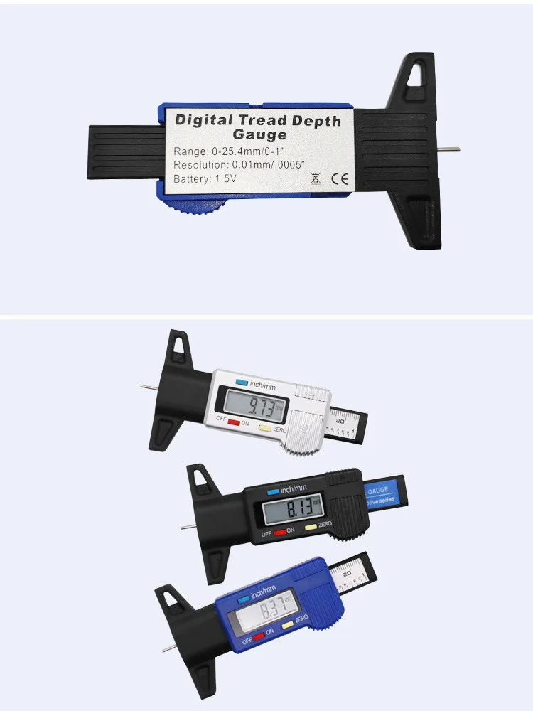 

Цифровой измеритель толщины протектора шин, измеритель толщины покрышек автомобиля