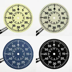 29MM Diver Pilot Watch Dial Full C3 Green Luminous Watch Faces For NH35 NH36 NH38 NH39 ETA2824 2836 Miyota 8215 Movement
