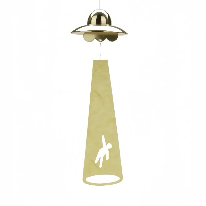 Creative Spaceship Wind Simple Chime Japanese Pendant Technology Sense Living Room Courtyard Decoration Pendant Gift for Friends