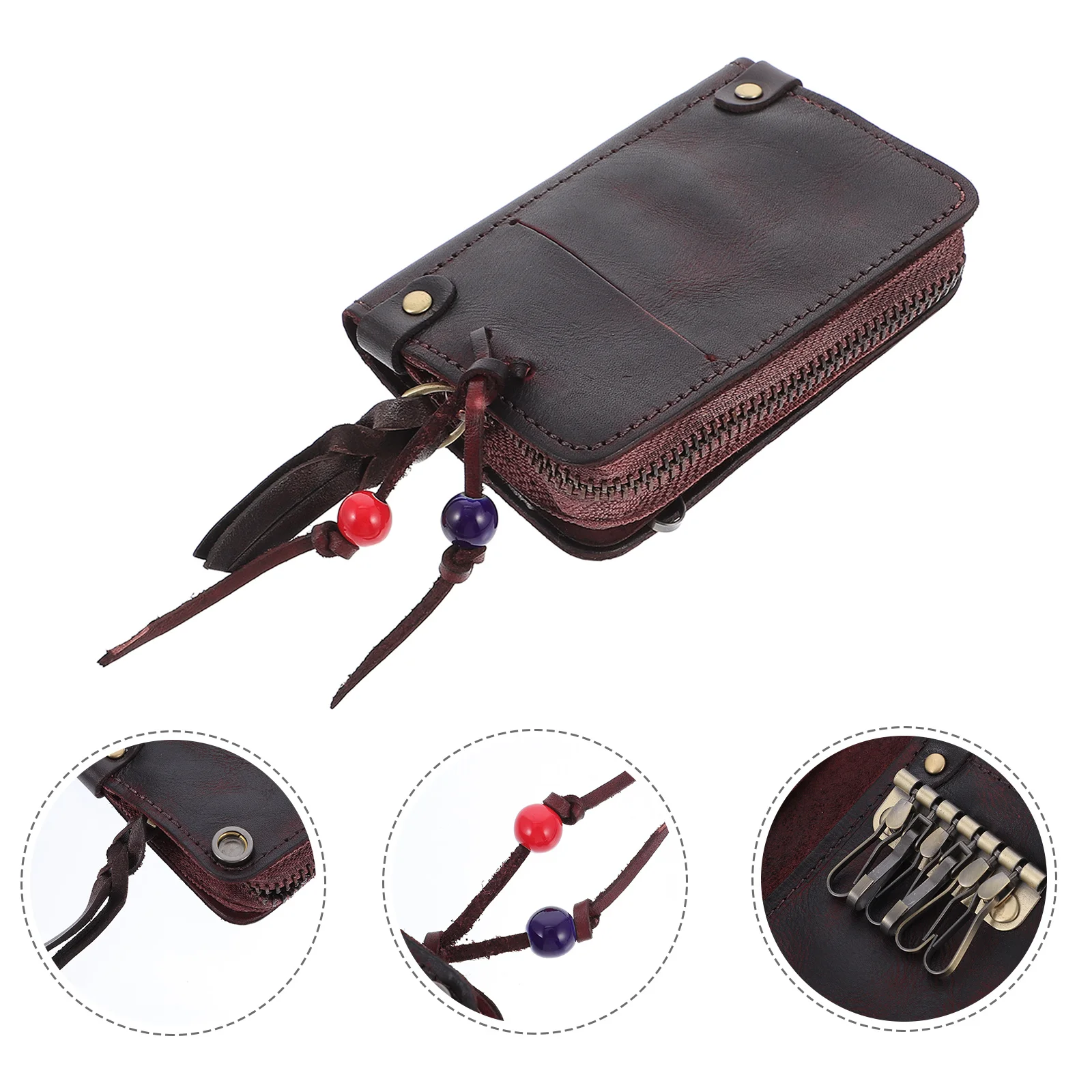 

1Pcs Car Key Case Zipper Pouch Driving Licence Bag Small Portable Organizer Key Pouch Driving Licence Bag