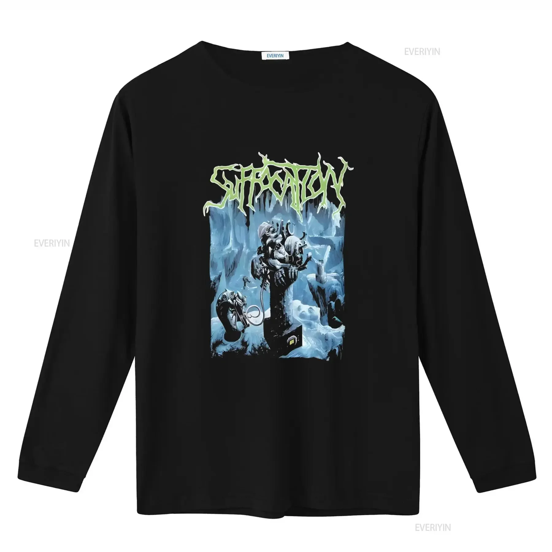 Suffocation LS Obituary Bolt Thrower Dismember Entombed Cannibal Corpse Slayer T Shirt for Men vintage Washed Stretched
