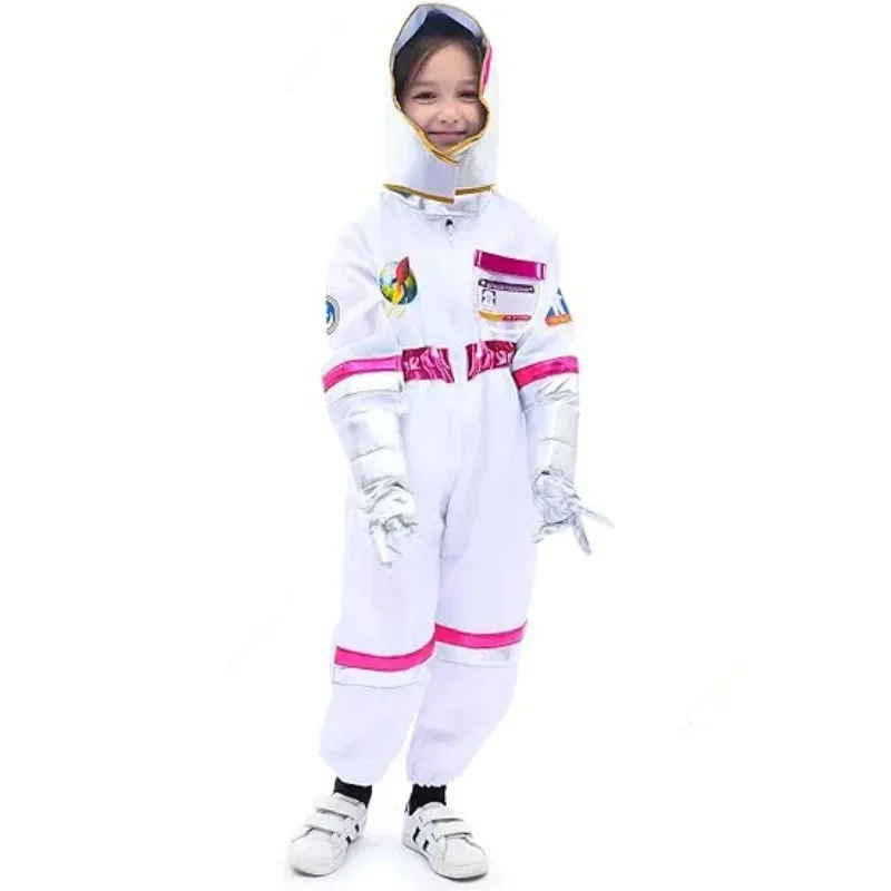 Holiday Party Performance and Acting Suit Children's Space Suit  Performance Astronaut Gloves Halloween Costume