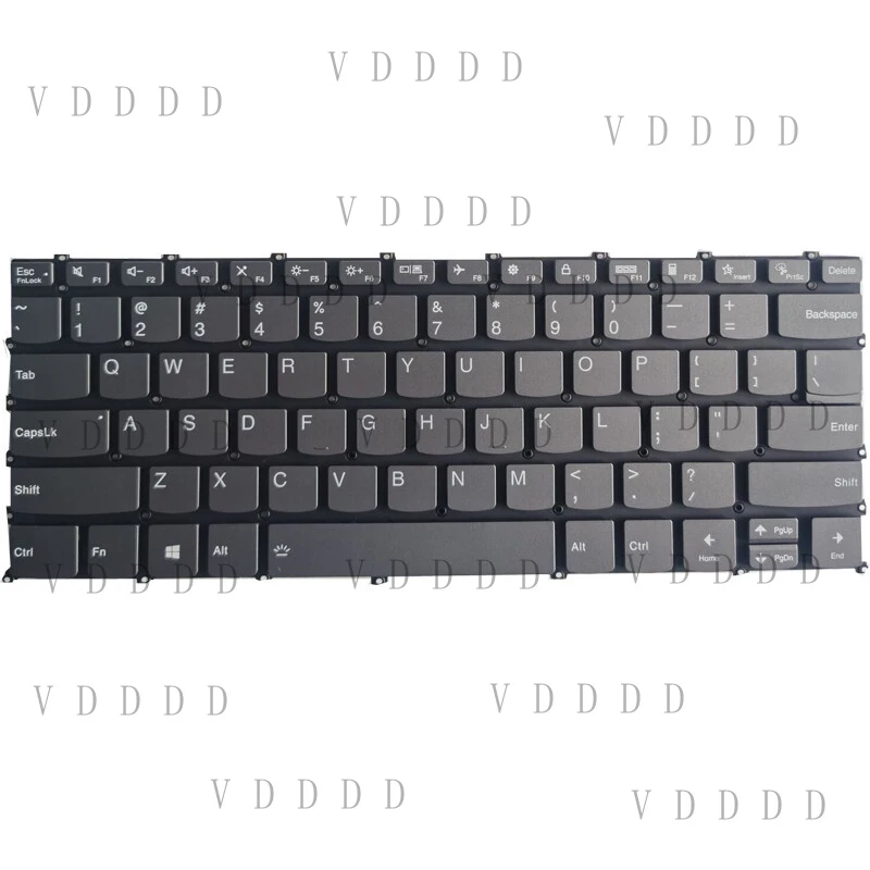L... Laptop For LENOVO IdeaPad 3-14ADA6 3-14ALC6 3-14ITL6 Keyboard US Gray BACKLIT