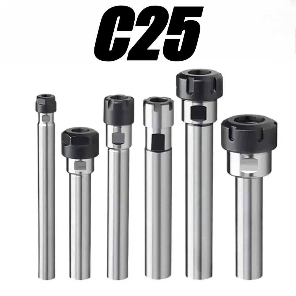 C25 ER8 ER11 ER16 ER20 ER25150L Collet Chuck Holder CNC Milling Lengthen Tool ER Extension Rod