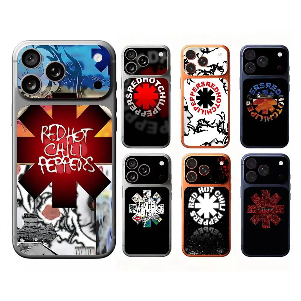 R-Red Hot C-Chili Peppers Band Unique Style Rear Decal Wrap Protective Sticker For IPhone 17 Pro 17 Pro Max