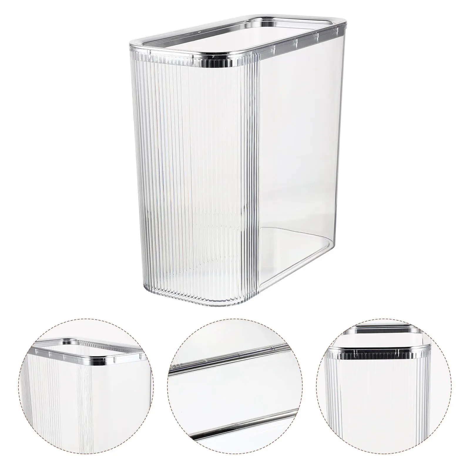 

Garbage Can Superior Material Narrow Design Bathroom Trash Bin Pressure Ring Fixing Household Waste Storage Bucket