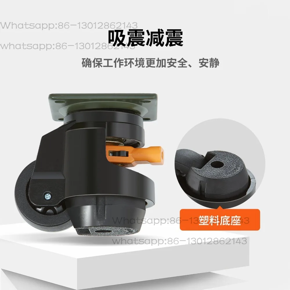 Durable rotating wheel handle design with adjustable height support feet 4PCS