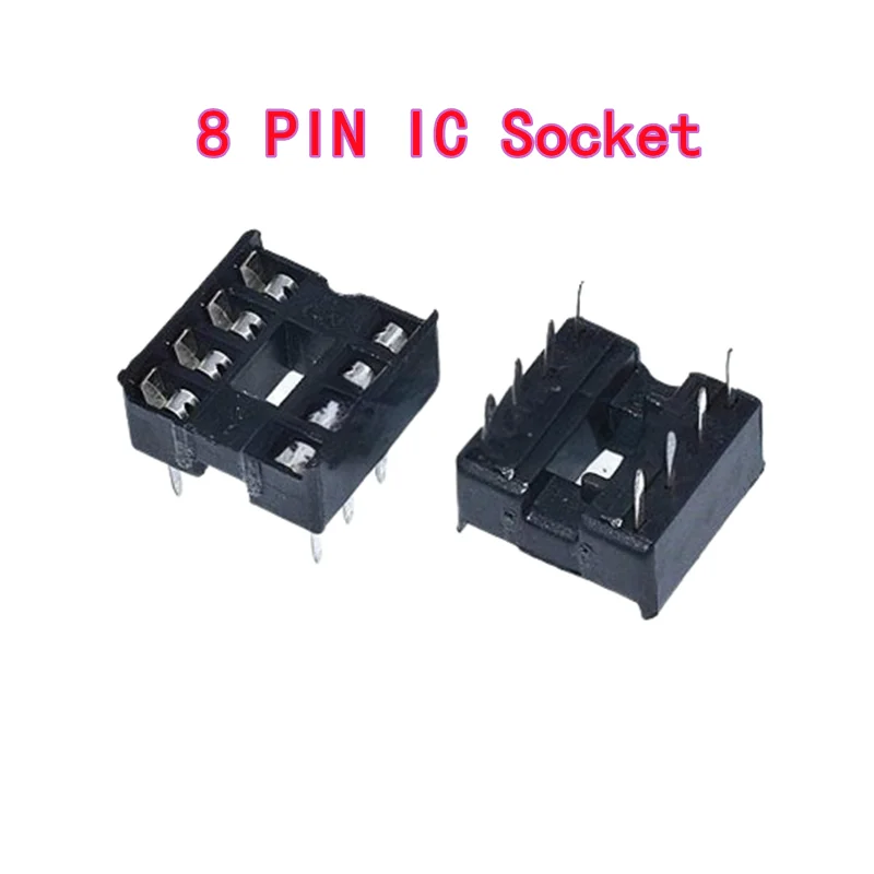 

20PCS 8P IC socket 8PIN IC socket chip base chip socket integrated circuit socket slot DIP-8