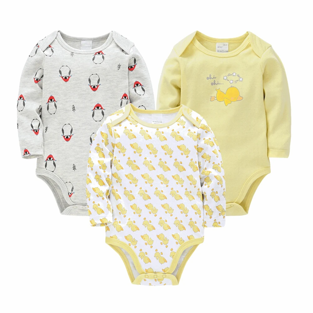 Newborn Baby Boys Girls Bodysuit Long Sleeve Cotton Baby Autumn Clothes Comfortable Infant Jumpsuit Clothing 0 to 24 Months