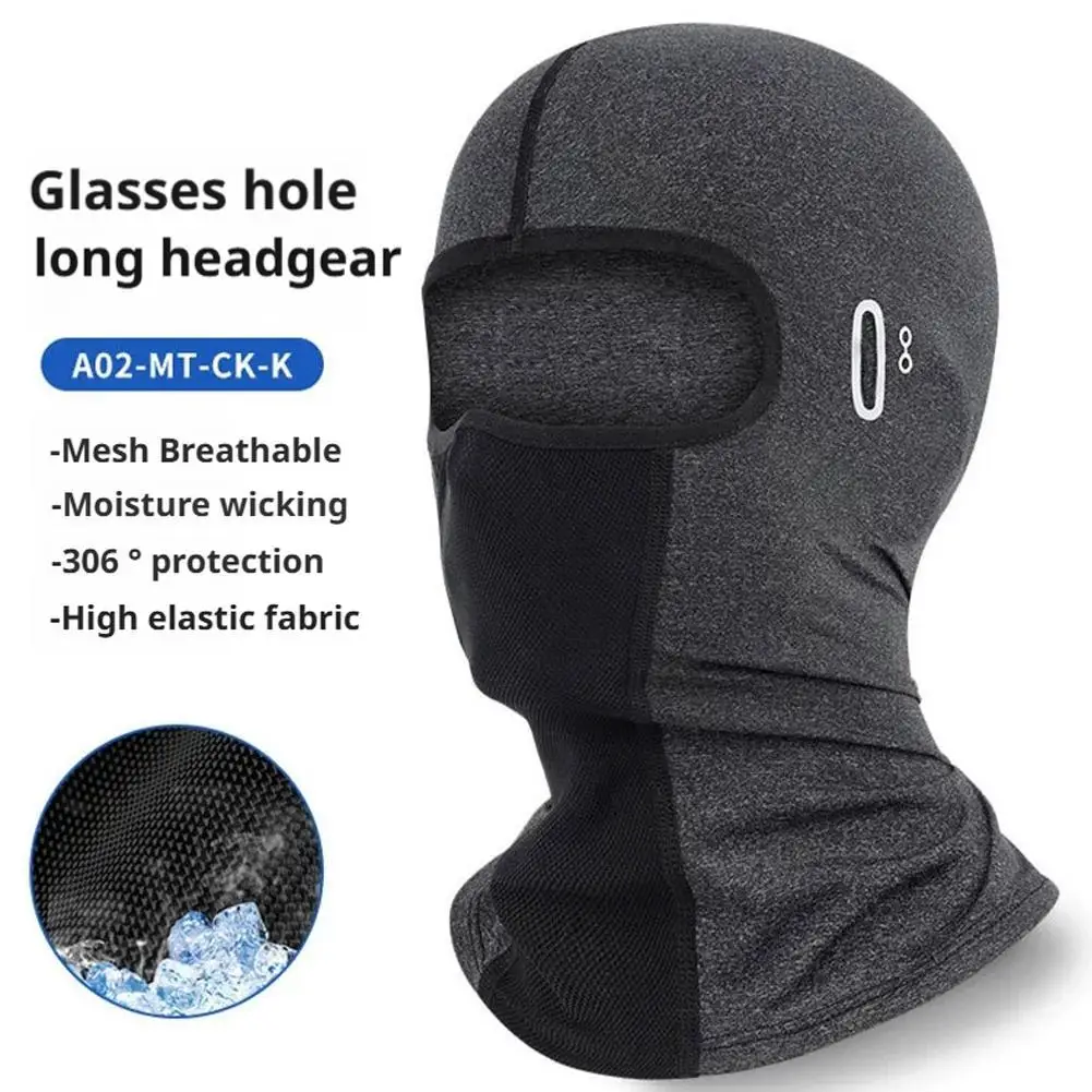 

Motorcycle Balaclava Glasses Face Breathable Hole Men Women Quick-Drying Motorcyclist Winter Warm Ski Mask