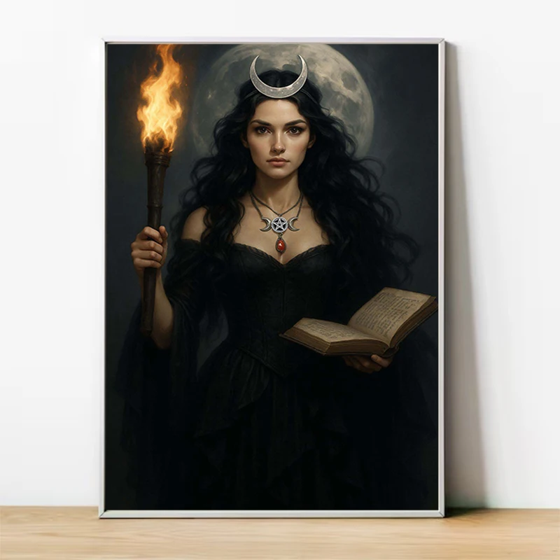 

Moon Goddess Hecate Poster Posters for Wall Decorations for Home Decorative Picture Interior House Decoration Living Room Decor