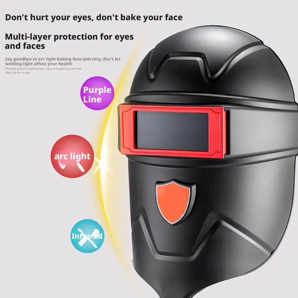 ハンドヘルド溶接ヘルメット、眼鏡付き溶接マスク、研削用の目の保護、高溶接作業温度対応