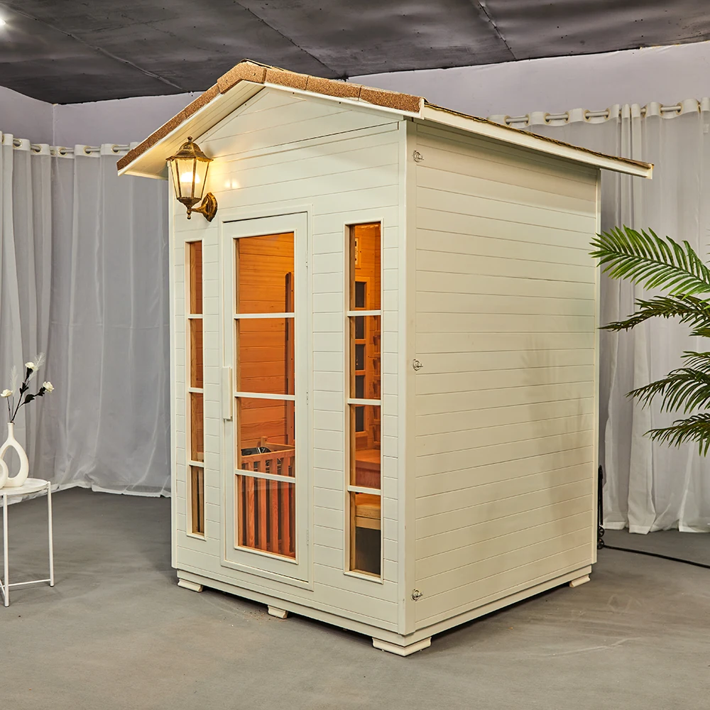 Factory Direct Sale House Sliding Door Cube Outdoor Infrared Sauna