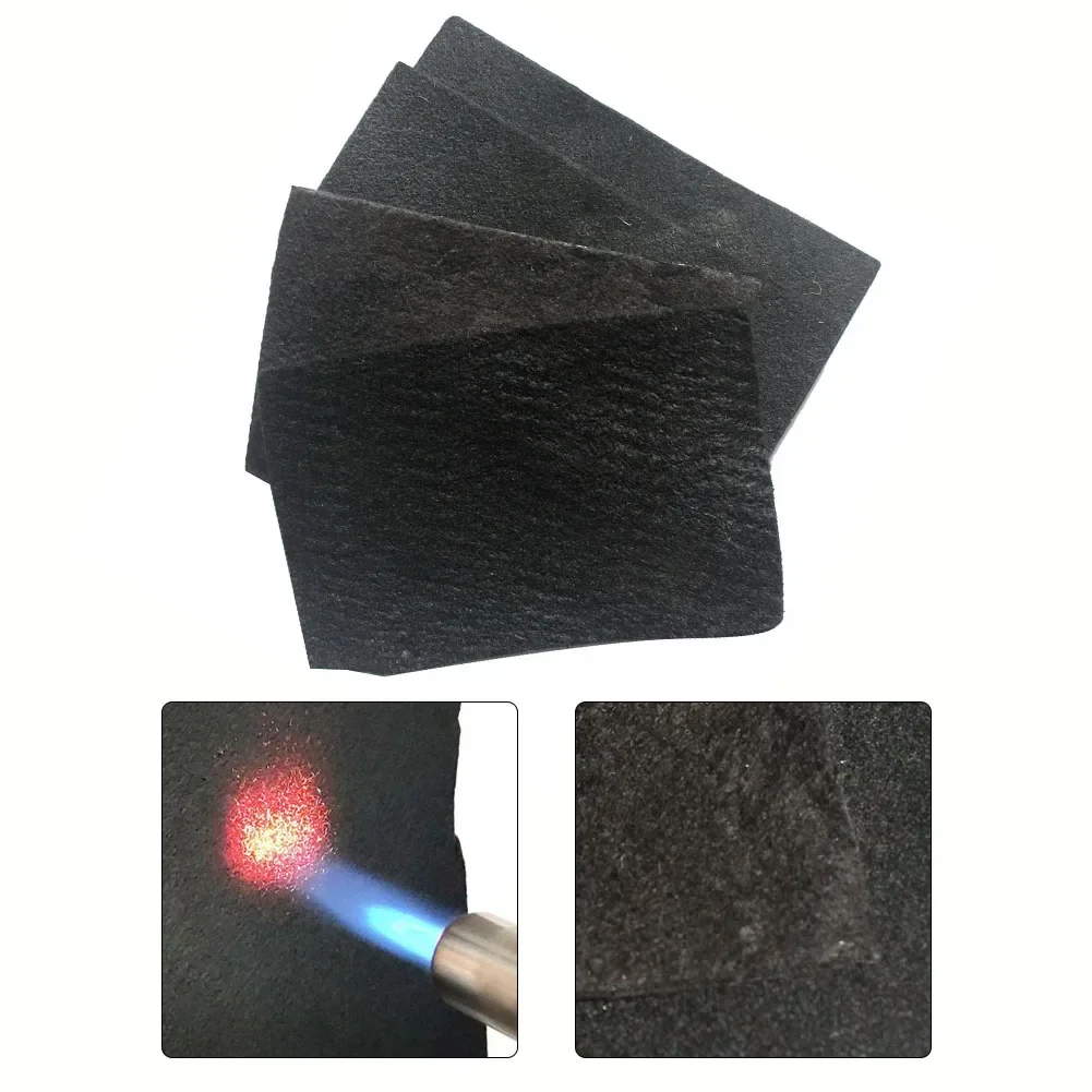 1Pc Carbon Fiber Welding Blanket Protective Cover Flame Retardant 50 X 50cm Retardant Material High Temperature Resistant