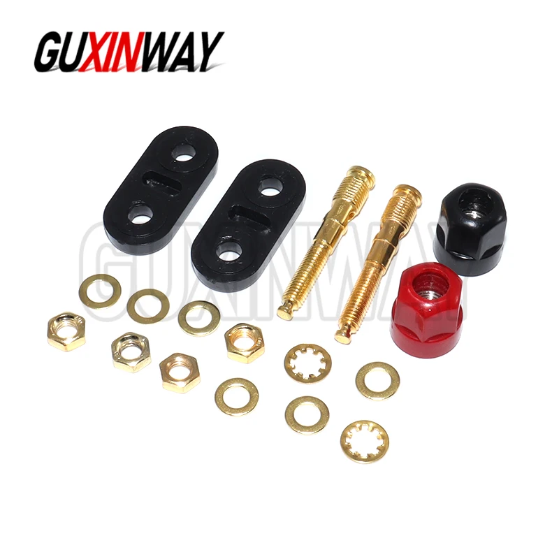 1PCS Banana plugs Couple Terminals Red Black Connector Amplifier Terminal Binding Post Banana Speaker Plug Jack