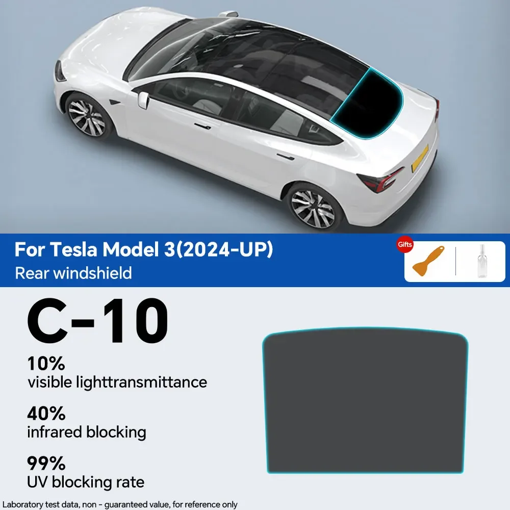 Voor Tesla Model 3 Up Voorgesneden Autoruit Privacy Tint Film Zonne-Uv-Beschermer Spiegelfilms Zomer Accessoires Voorruit Stickers