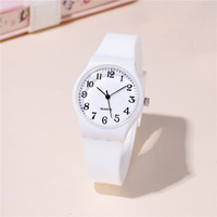 Minimalism Style Soft silicone strap Casual Children Quartz Watch Student Sport  Wristwatch For Boy Or GIrls