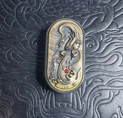 Zirconium Alloy Water Dragon EDC Runway Magnet Push Card, Direct Push, Rotation, Decompression Push Card