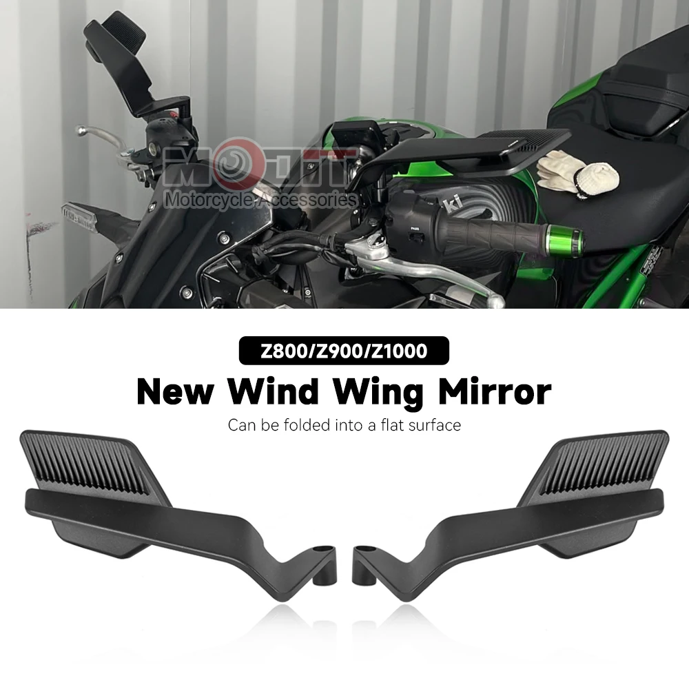 Motorrad Seite Spiegel Für Kawasaki Z1000 Z900 Z800 Z750 Z650 Z400 Z300 Z250 Z125 Rückspiegel Kits