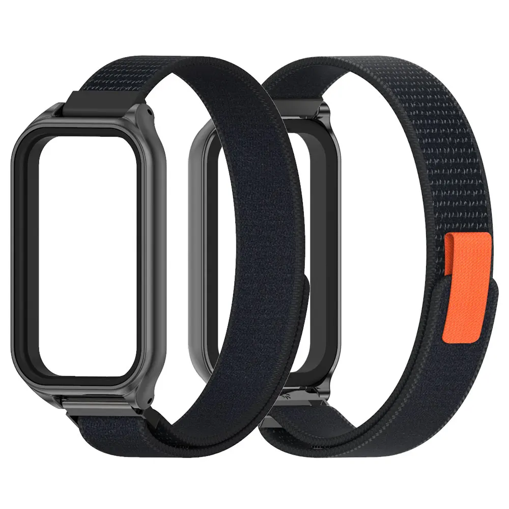 Ремешок для Mi Band 9 Active Браслет для Xiaomi Mi Band 8 Активный нейлоновый ремешок для часов Redmi Band 3 2 Smart Band Аксессуары