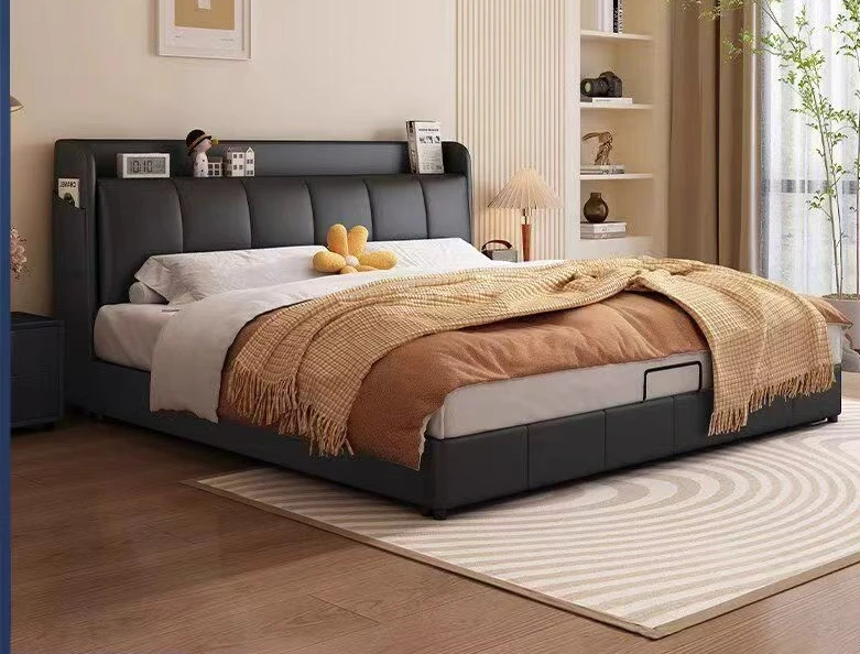 Modern Design Queen Size Bed Home Furniture Bedroom Set Hotel Apartment Bed with Drawers Storage King Bed