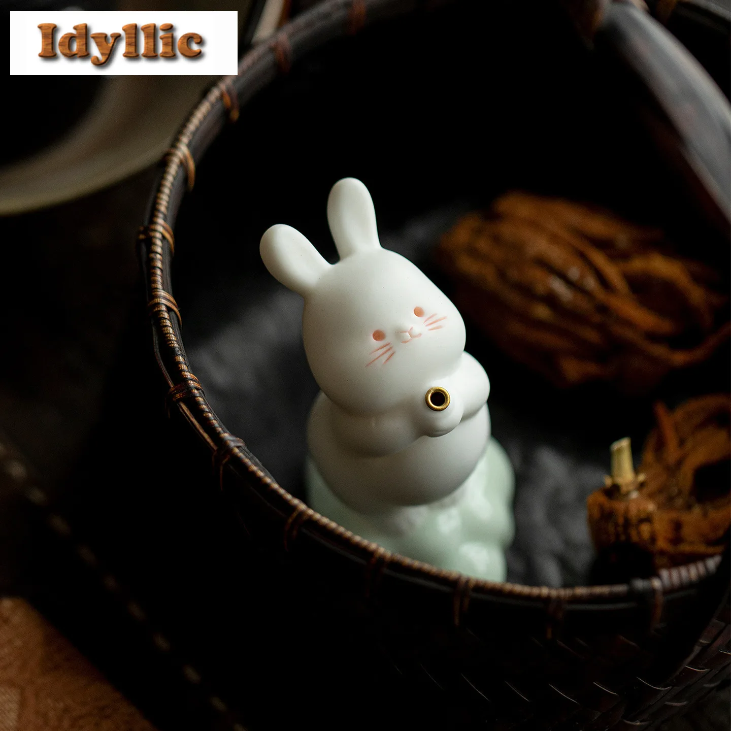 لطيف أرنب حامل البخور ضباب التدخين البواخر البخور الشعلات الوقوف للبخور عززات مبخرة اكسسوارات داخلية الحرفية