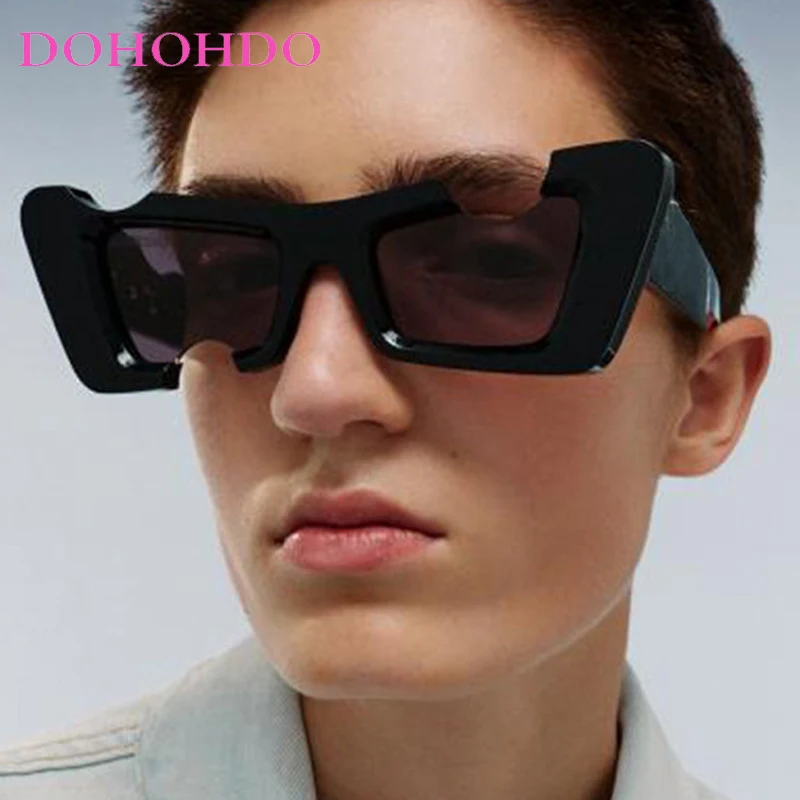 

Irregular Cat Eye Frame Sunglasses Women Men Punk Hip Hop Personality Design Outdoor Travel Street Photography Sun Glasses UV400