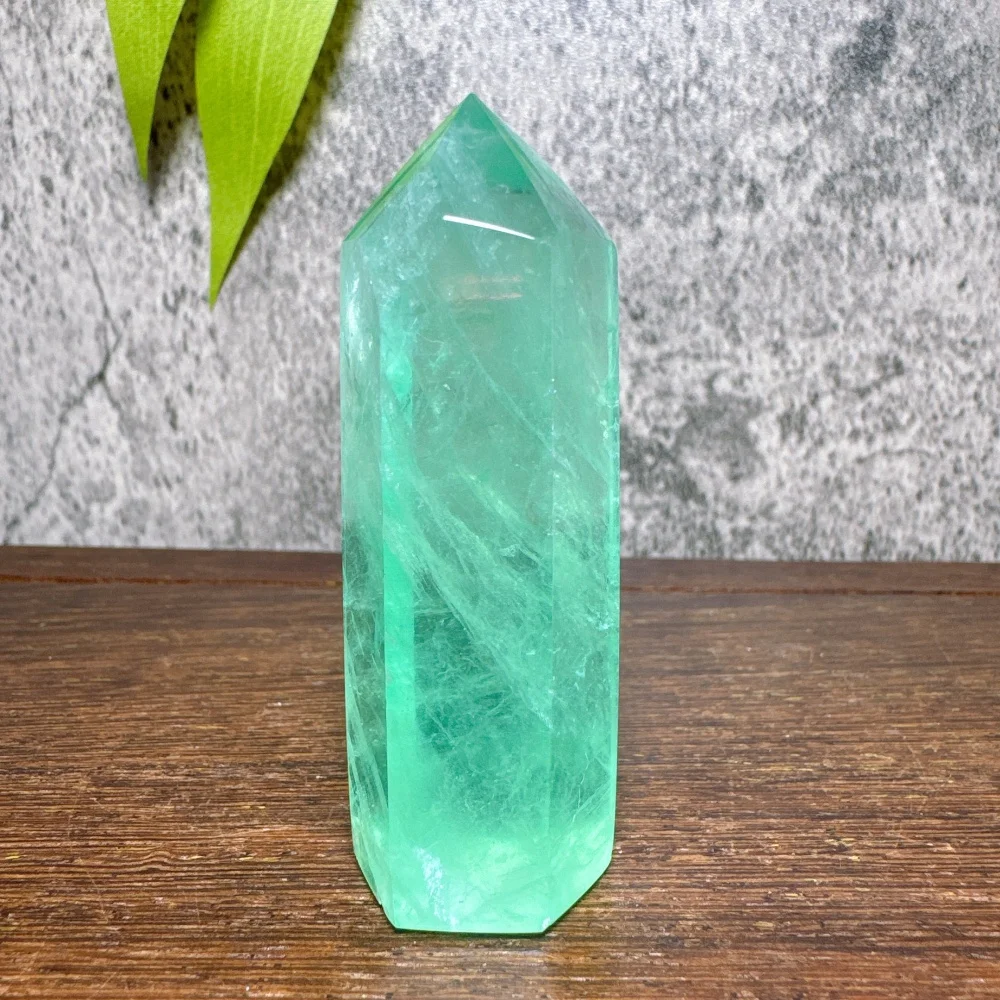 Natural Lake Water Blue Fluorite Tower Gemstone High Quality Reiki Stone Energy Healing Mineral Home Decoration