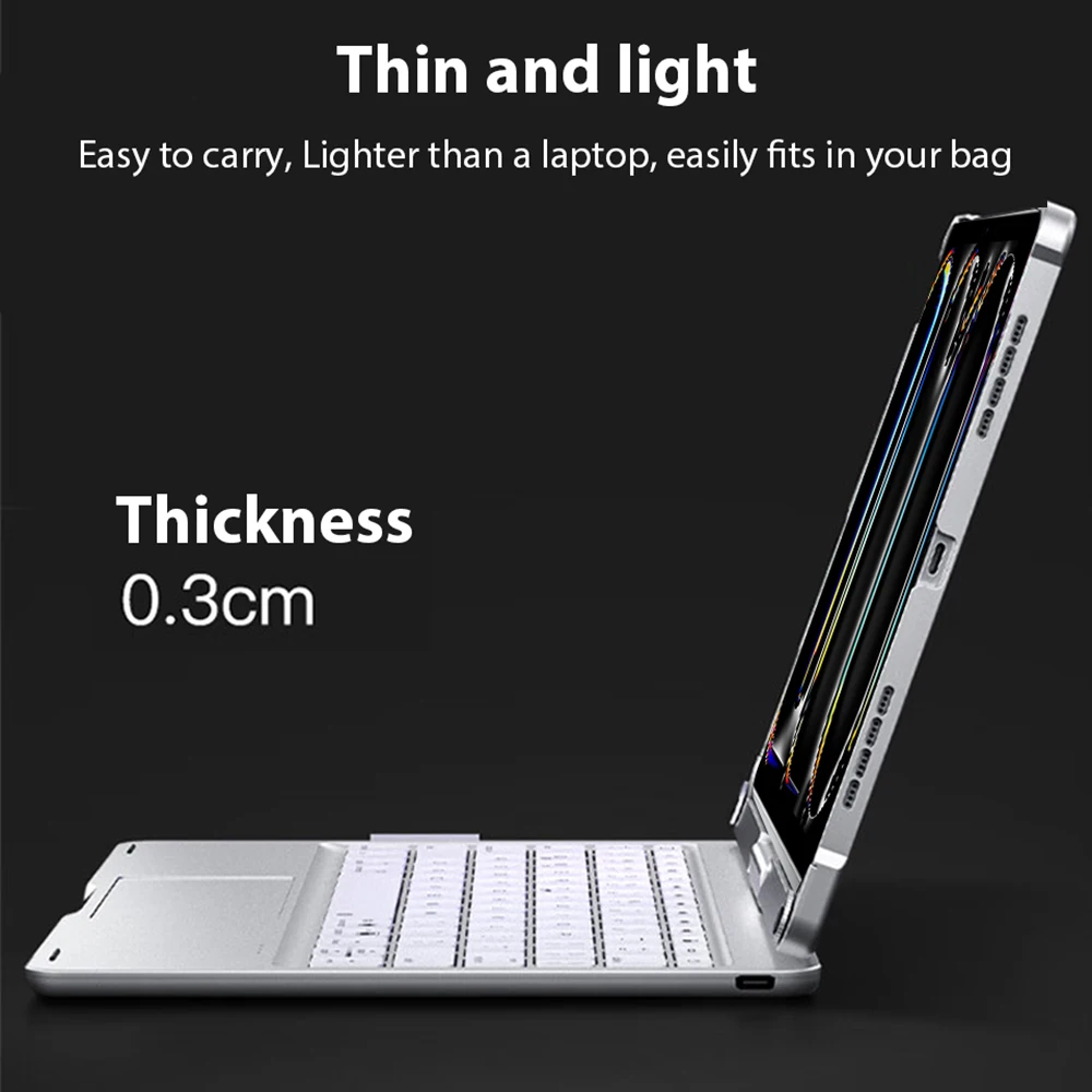 For Ipad Pro 13 11 M4 M2 12.9 6th Magic Keyboard Case For iPad Air 5 4 3 2 9 10 9th 10th Generation Mini 6 10.2 10.9 Funda Cover