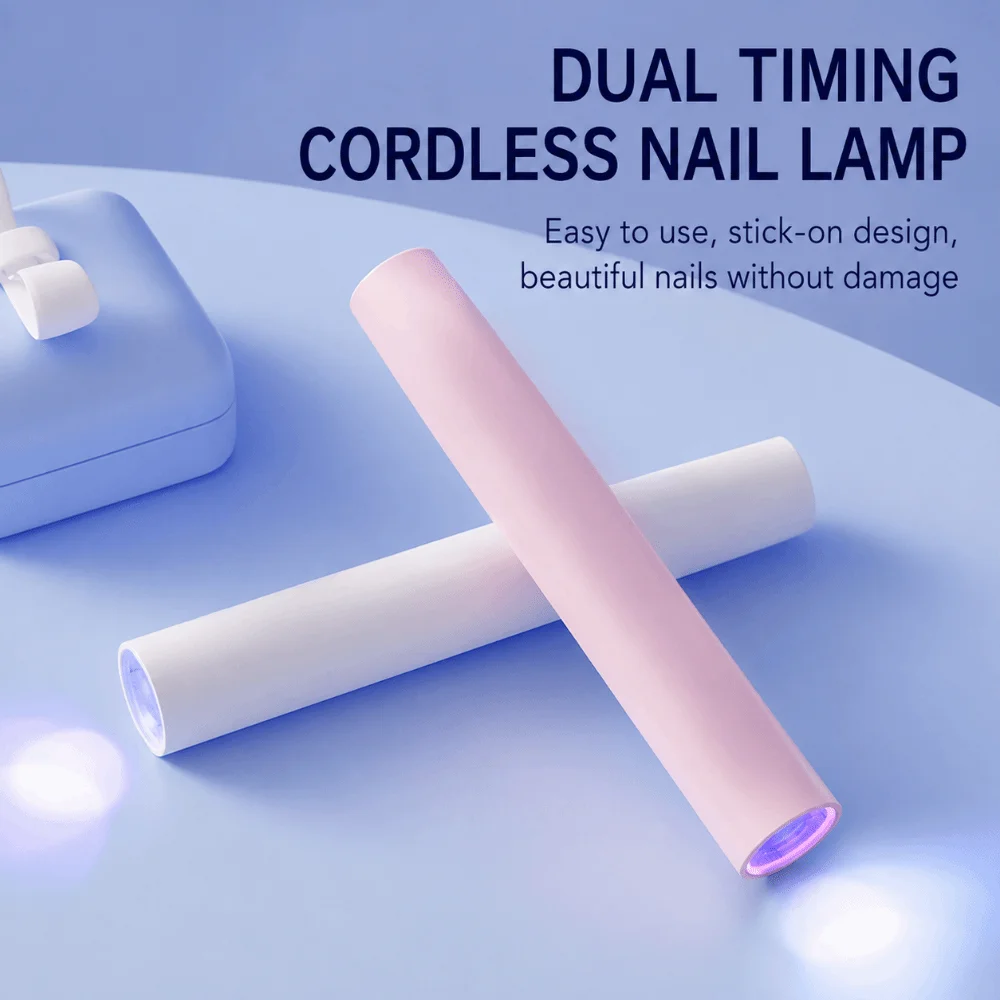 Nail Accessories Mini UV LED Nail Lamp Rechargeable Portable Nail Dryer Quick Dry Cordless Nail Curing Light Gel Nails