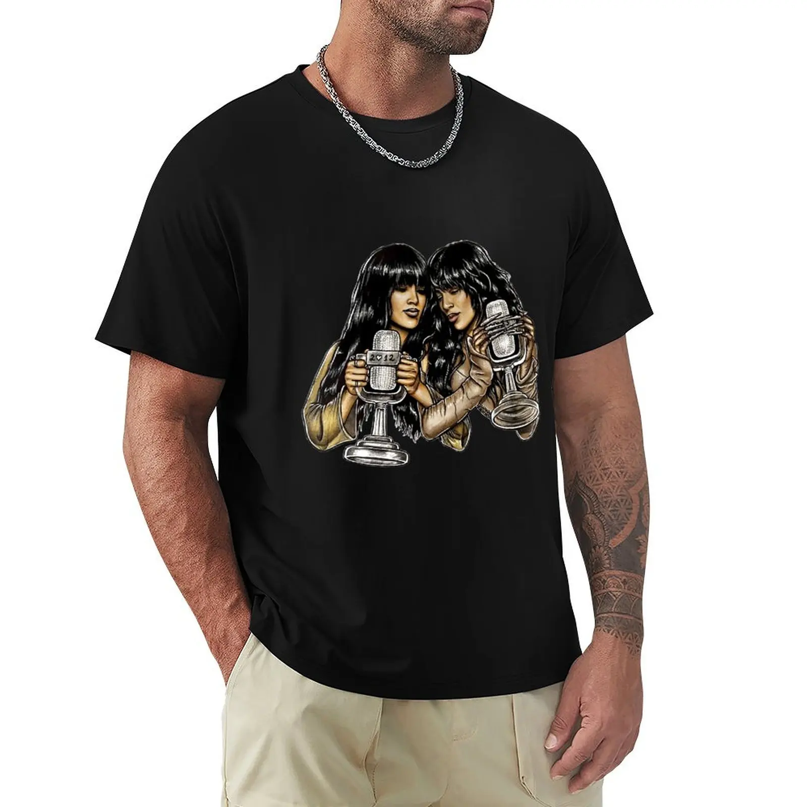 

euphoria x tattoo - loreen T-Shirt plus sizes heavyweights summer top mens big and tall t shirts