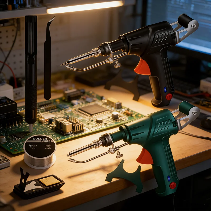 Multi-Function Laser Welder Soldering Iron Set Corded Automatic Solder Gun for Steel, Aluminum, Other Metals, Professional Tool