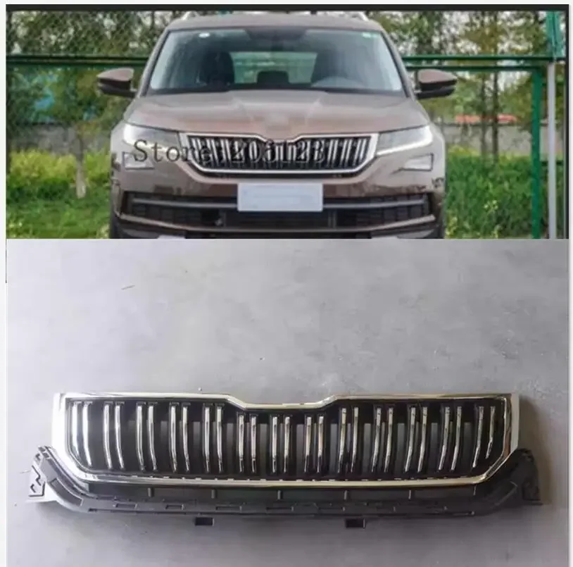 High quality Car styling for SKODA KODIAQ 2018 2019 ABS Front Grille Trim Racing Grills Trim