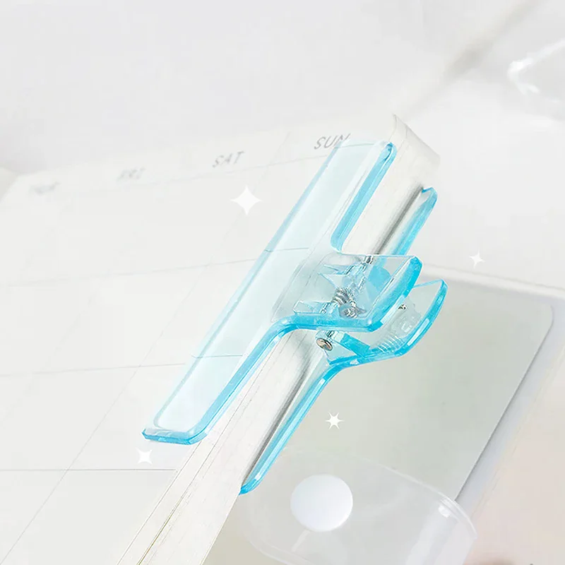 Simplicity Paper Clip Transparent Visiable Acrylic Clip Scrapbook Sticker Storage Clip Student Supplies Lovely Stationery