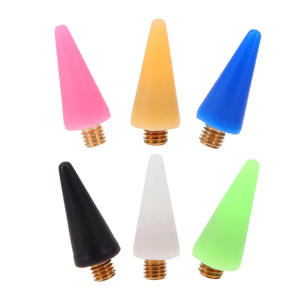 6개입 네일 포인트 드릴 펜 왁스 헤드 교체 가능 방수 라인스톤 픽커 헤드 매니큐어 액세서리 휴대용 네일 픽커