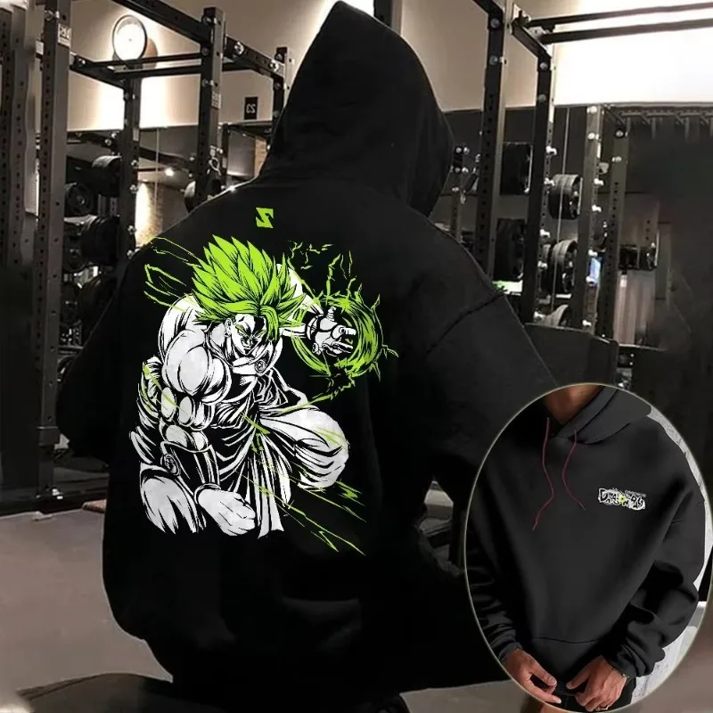 

25 Bandai Dragon Ball Men's Hoodie Japanese Classic Anime Wukong Character Printed Long Sleeve Hoodie Parent Child Autumn/Winter