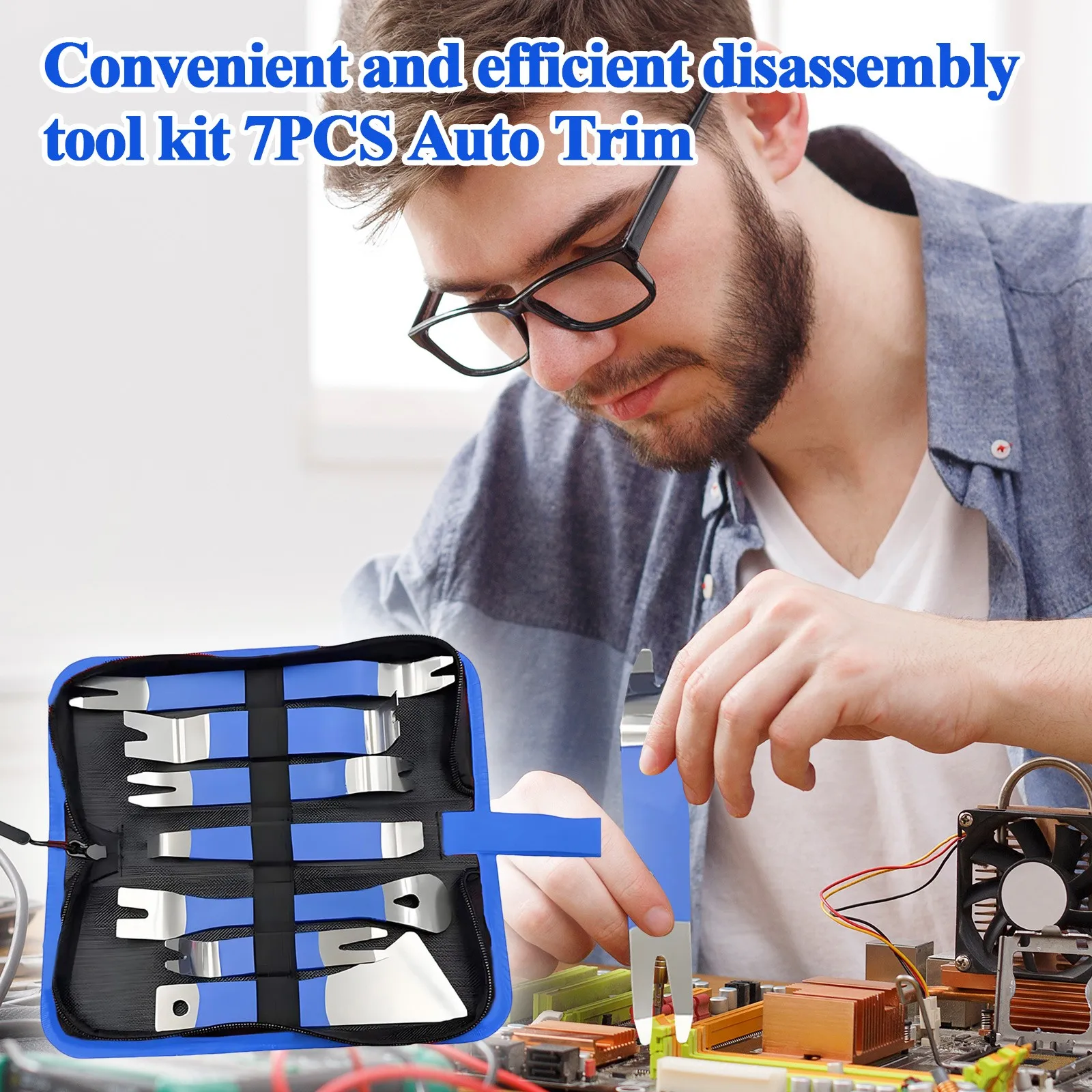 

Портативные инструменты для подъема автомобиля, прочный набор инструментов для снятия обшивки автомобиля из нержавеющей стали, набор инструментов для снятия обшивки автомобиля, аксессуары