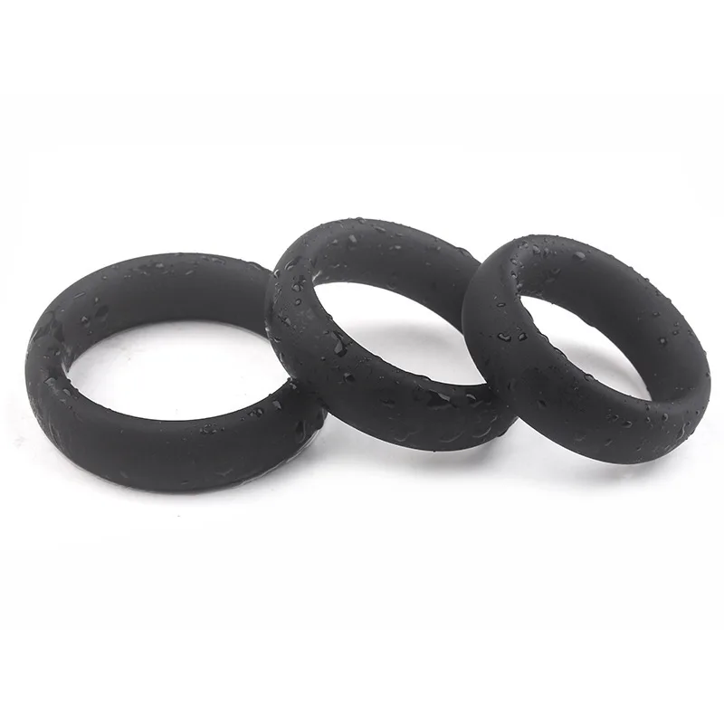 3 size 100% silicone cockring sex time lasting ring penis ring cockring for man sex toy