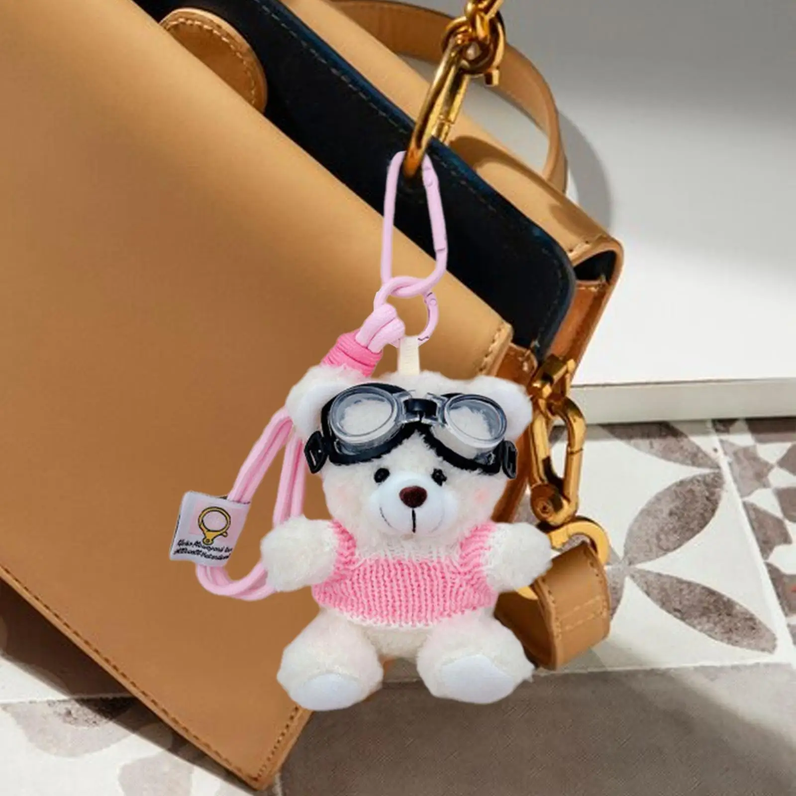 Cartoon Animal Keychain Pendant Funny Stylish Cute Doll Keychain Plush Key Chain for Backpack Party Favor Graduation Girls Women
