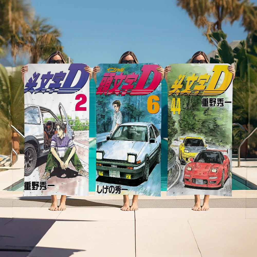 Initial D Poster Racing Big Microfiber Beach Towels Quick Dry Towel Sand Beach Towels Pool Towel For Travel Swim Pool Yoga