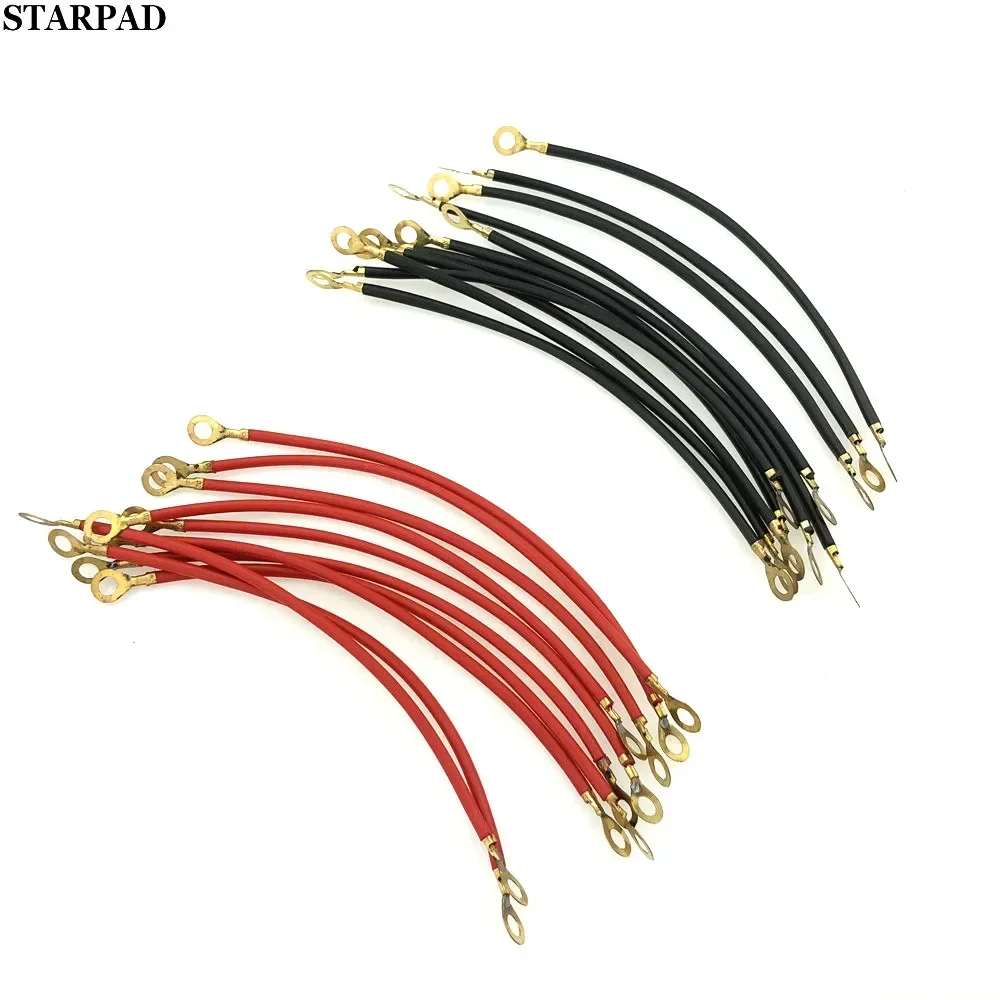 -For Motorcycle battery cable length copper core cell line quality motorcycle battery accessories,10pcs