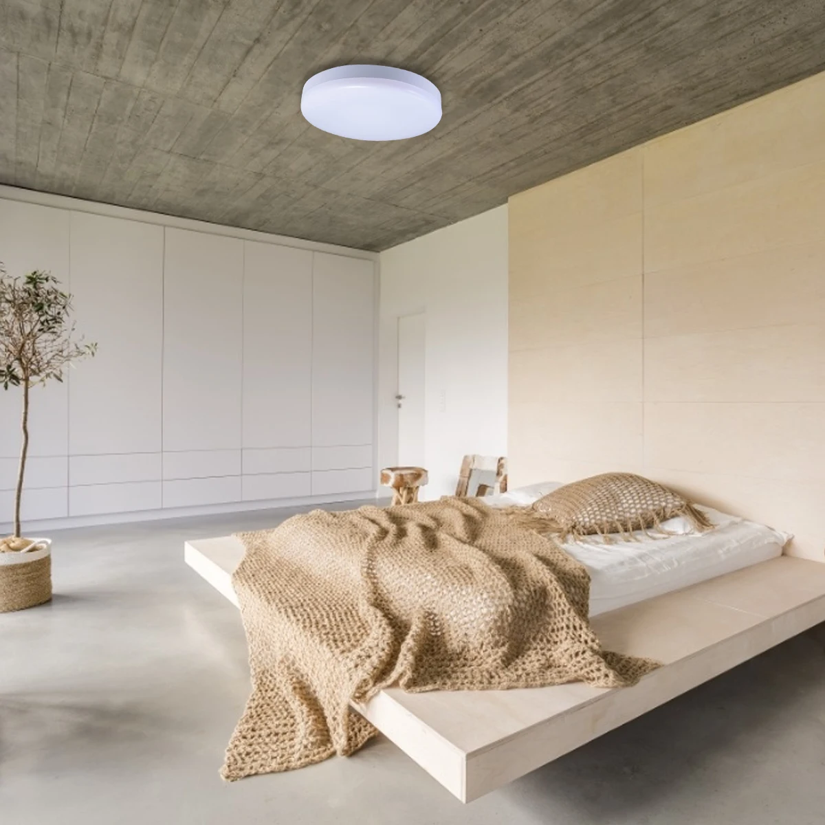 

3pcs Led Ceiling Lamp With Motion Sensor Light Sound Durable Eco-Friendly Modern Design Easy Install For Balcony